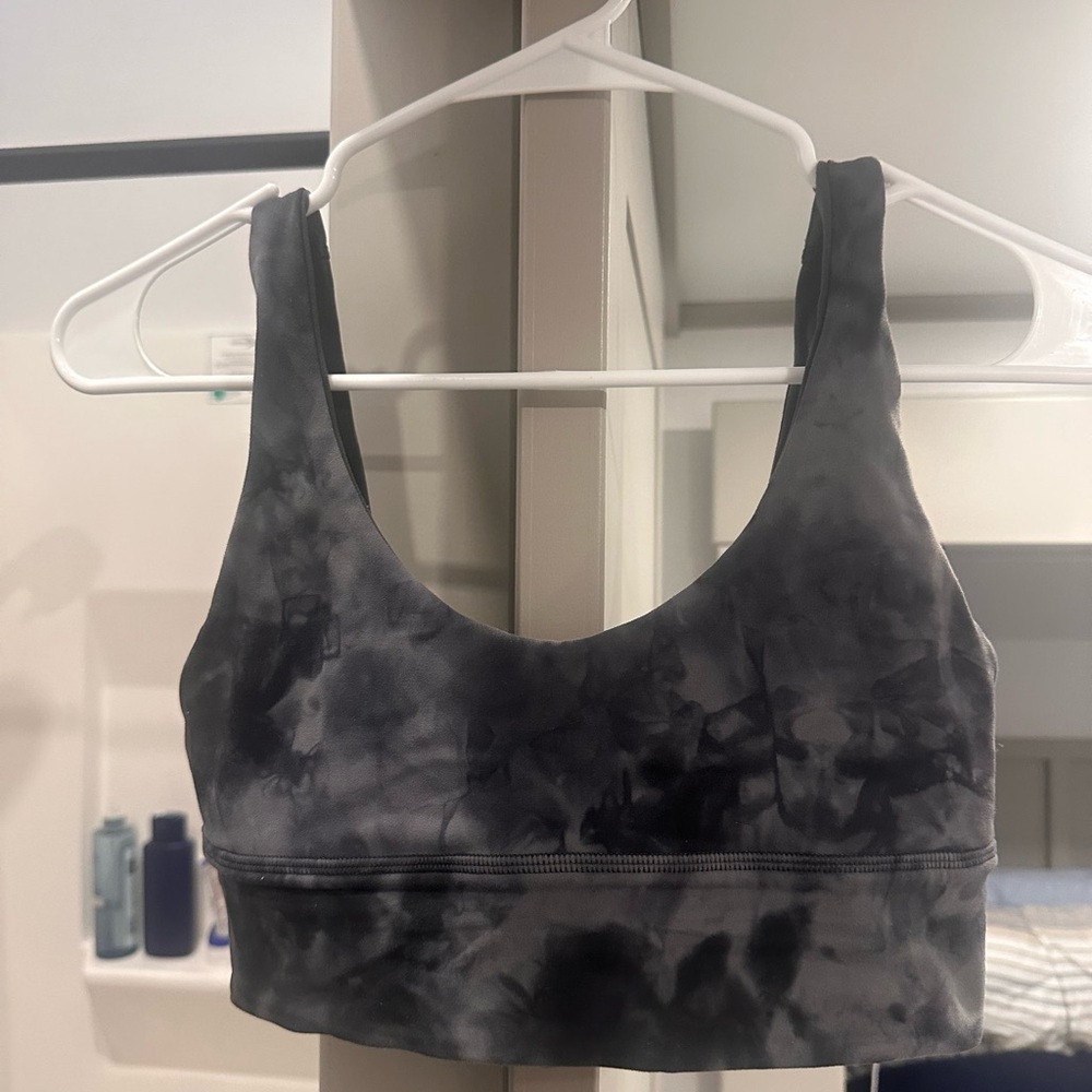lululemon athletica Black Tie-Dye Sports Bralette
